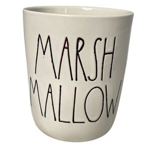 Rae Dunn Marshmallow Cannister Artisan Collection by Magenta White Black